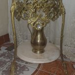 اینه شعمدونی . گلدون .پایه سماور برنز