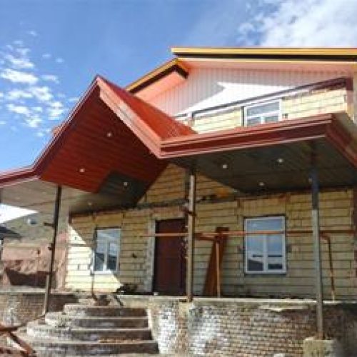 اجرای شیروانی آلاچیق سر دری