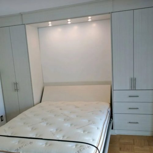 طراحی و اجرای انواع کمدهای دیواری و تخت های تاشو کمجا (افقی وعمودی)