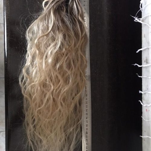 موی صدرصد طبیعی رنگ شده بلوند