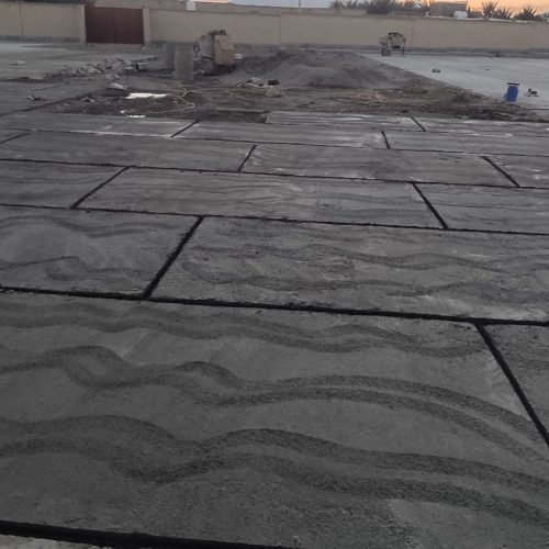 اجرای بتن محوطه