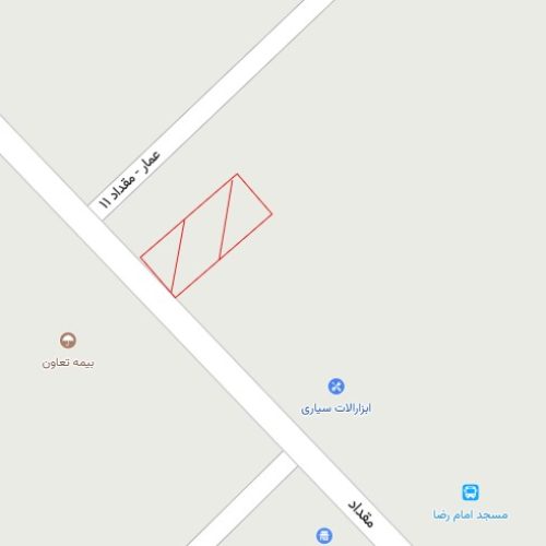 زمین تجاری انتهای مقداد