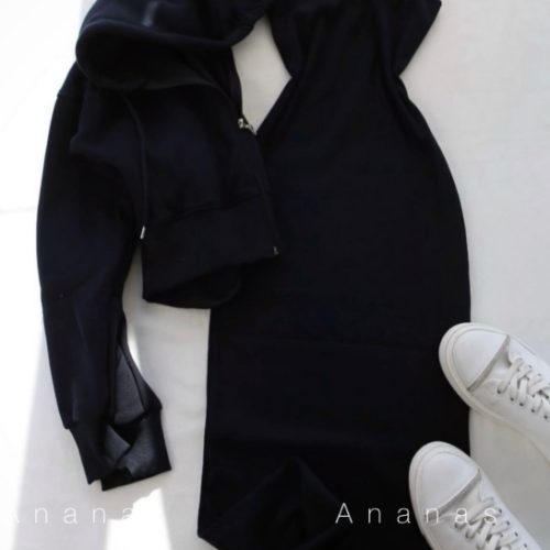 لباس هودی و شلوار ست ، ست تونیک و سویشرت ، دورس ، هودی خرسی