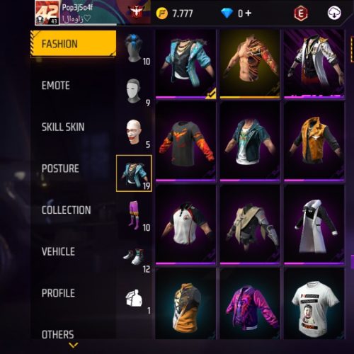 اکانت فری فایر