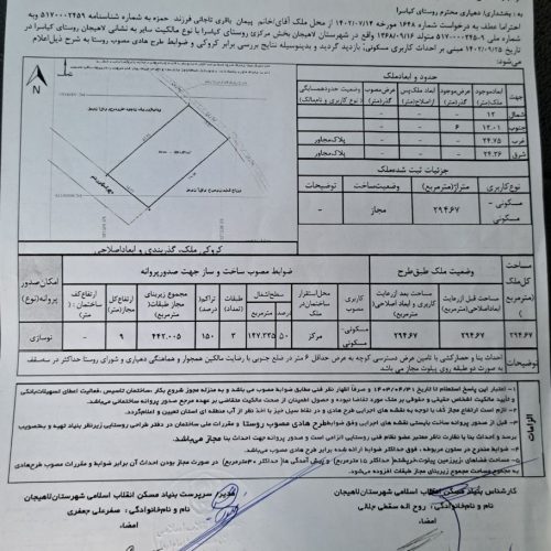 زمین کامل مسکونی مناسب ساخت و سرمایه گذاری