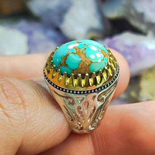 انگشتر فیروزه نیشابوری کد 955