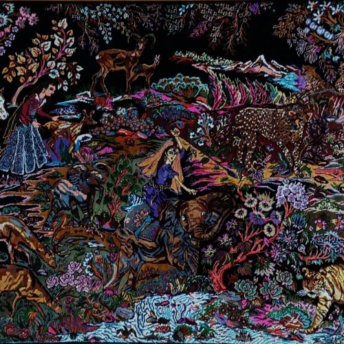 تابلو فرش ابریشم