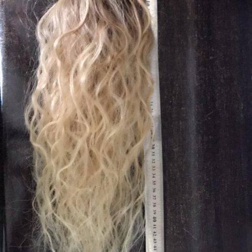 موی صدرصد طبیعی رنگ شده بلوند