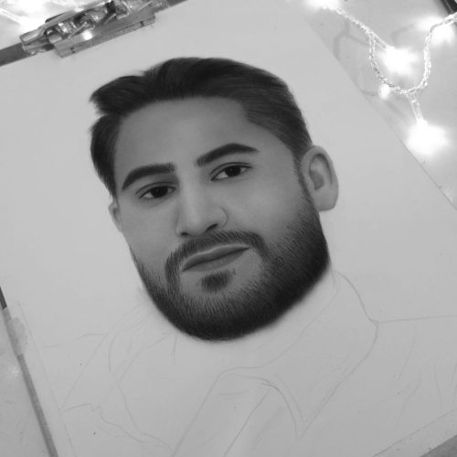 سفارش طراحی چهره (نقاشی) سیاه قلم
