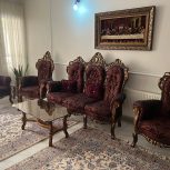 مبل استیل 9 نفره با میز و عسلی