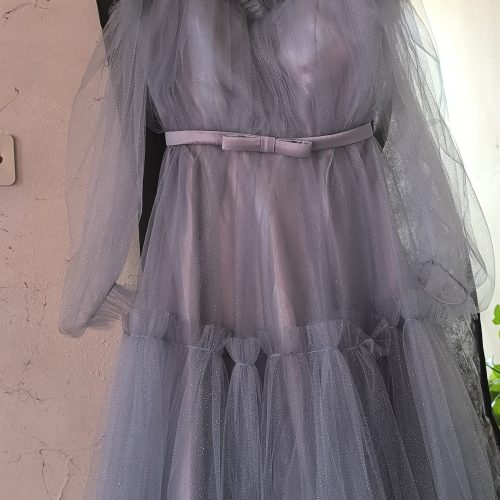 لباس مجلسی آبی شاین دار نو نو