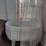 تخت نوزاد در حد نو استفاده نشده