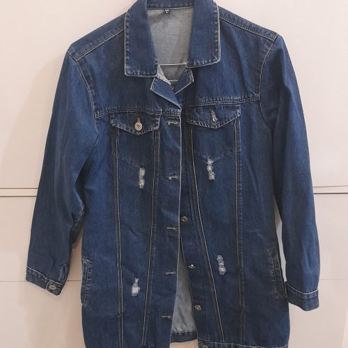 کوت جین آبی پرنگ سالم و نو