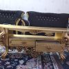 میزتلپزیون چوبی رنگ طلایی