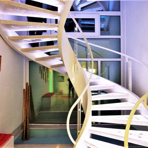 ساخت پله گردو اسپیرال