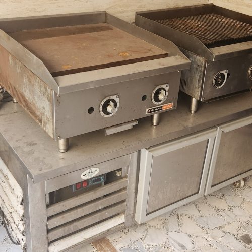 ست یخچال گریل برگر و صفحه گریل