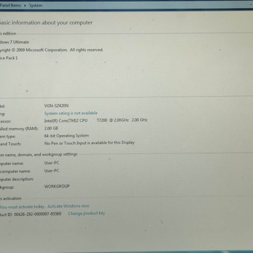فروش لپتاپ سونی