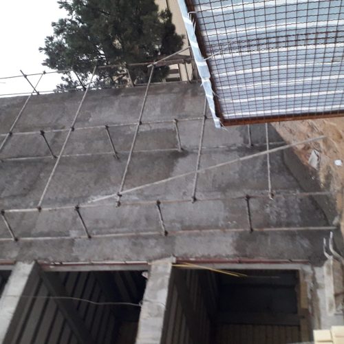 دیوار چینی سیمان  کاری  موزاییک