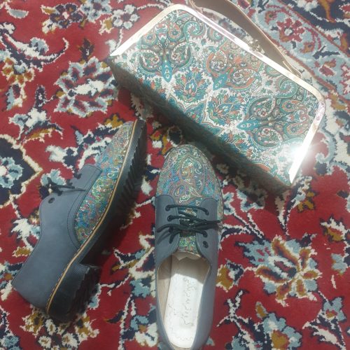 کیف و کفش ست طرح سنتی