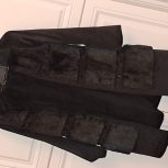 پالتو مشکی شیک مشکی نگین دار