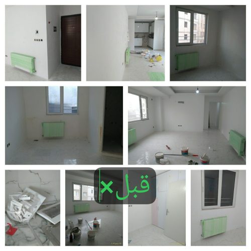 نقاشی ساختمان کناف درب و پنجره