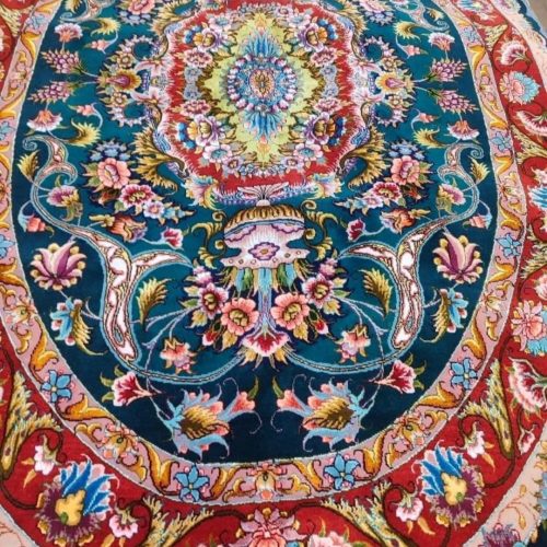 قالی بیضی شش متری (فرش بیضی شکل 2×3)