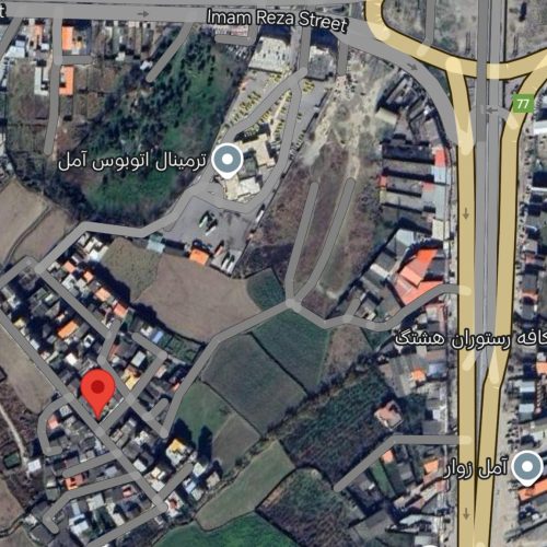 زمین دو نبش مسکونی آمل