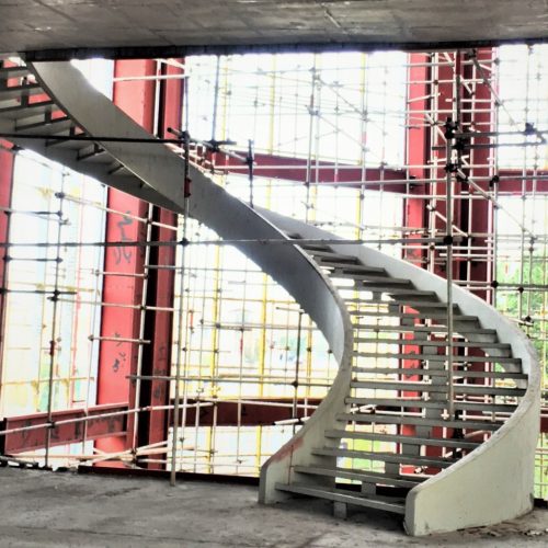 ساخت پله گردو اسپیرال