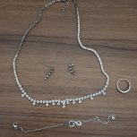 گردنبند،دستبند،گوشواره،حلقه نقره