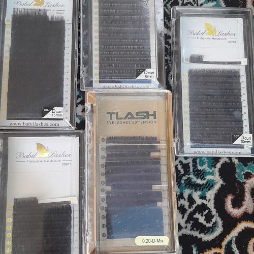 فروش تعدادی پالت مژه و وسایل لیفت وفروش سرمانکن