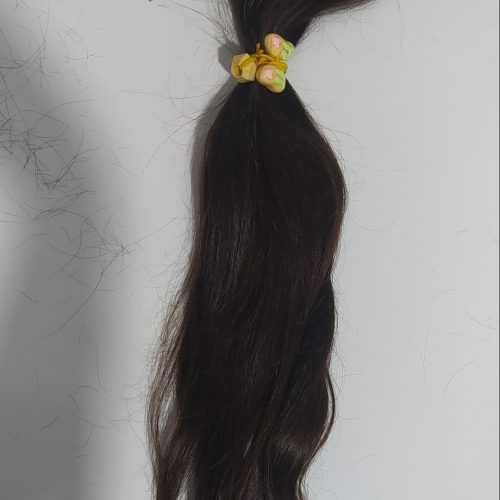 مو طبیعی بدون رنگ 48سانت کم حجم ولی صاف