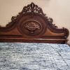 سرویس خواب چوبی و میز آرایش منبت بسیار تمیز +تشک طبی
