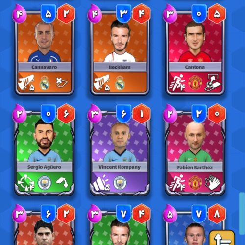 اکانت بازی کیمدی فوتبال با بهترین بازیکنان