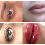 مدل آرایش دائم(فیبروز و میکروبلدینگ ابرو،خط چشم دائم،شیدینگ لب)