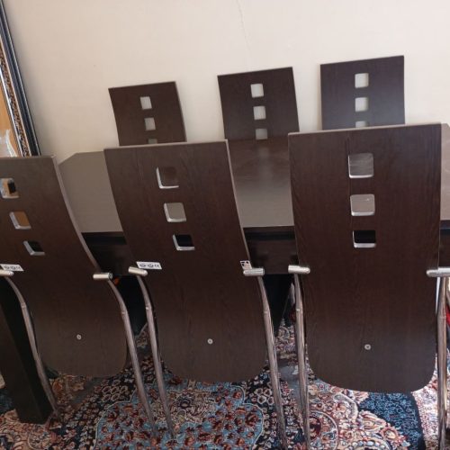 میز غذا خوری 6نفره چوبی