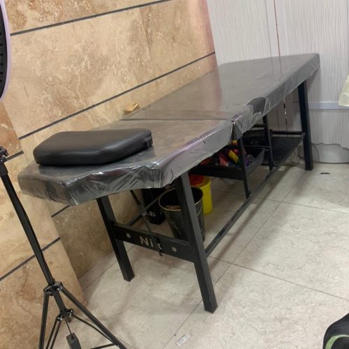 فروش تخت دو تیکه و صندلی و ترولی با قیمت مناسب