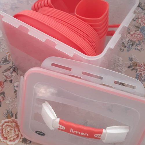 ظروف پیک نیک 6 نفره لیمون