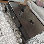 میز جلو مبلی کشودار با سه تا عسلی