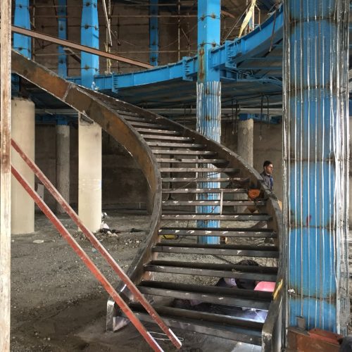 ساخت پله گردو اسپیرال