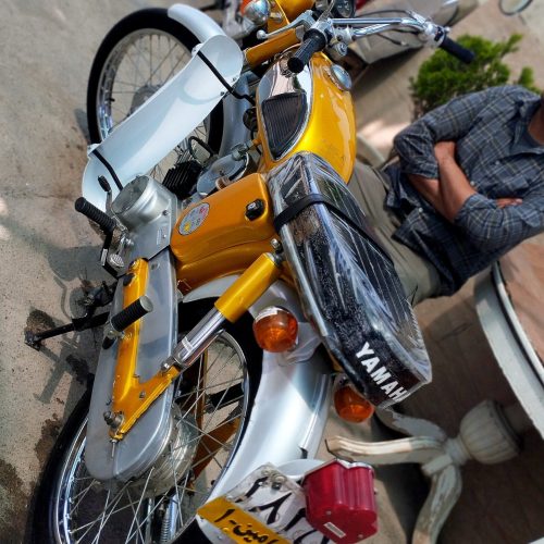 یاماها100طلایی ژاپن عطیقه کلکسیونی مدارک کامل.