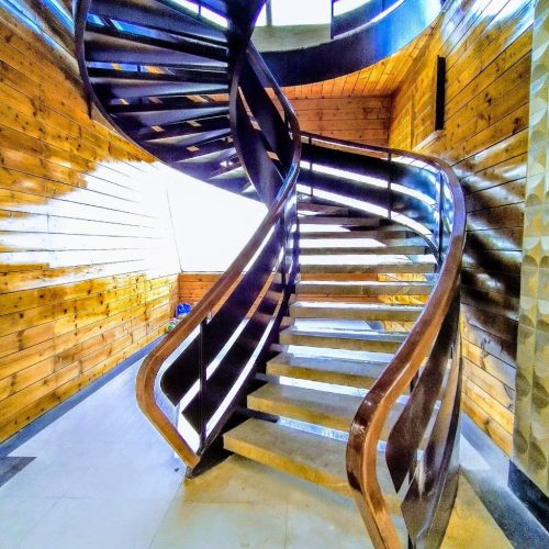 ساخت پله گردو اسپیرال