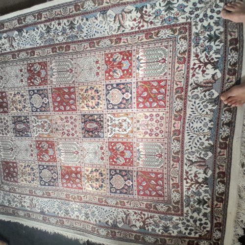 قالیچه سه متر خشتی دستباف