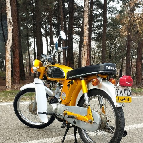 یاماها100طلایی ژاپن عطیقه کلکسیونی مدارک کامل.
