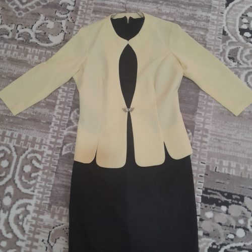 کت دامن لیمویی استفاده نشده سایز 38 تا 40