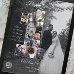 تابلو کلاژ اعداد موزیکال هدیه مناسب تولد ولنتاین سالگرد