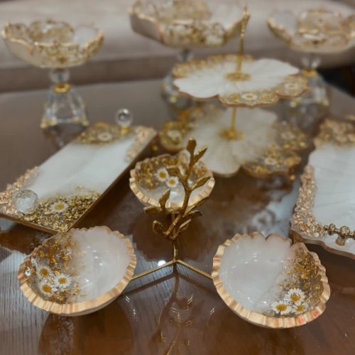 ظروف و ساعت دستیاز رزینی