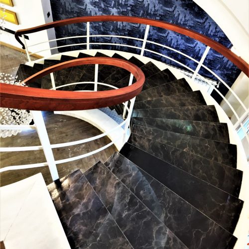 ساخت پله گردو اسپیرال