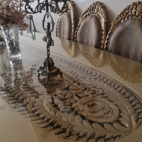 ست مبلمان 9 نفره با میز غذارخوری 10 نفره