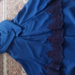 مانتو رنگ آبی کاربندی