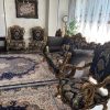 مبلمان 10 نفره همراه شزلون و ناهارخوری 8 نفره و ویترین